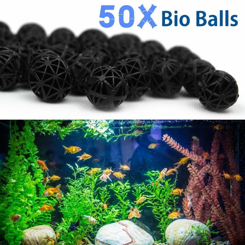 Aquarium Plant Fertilizer - 50 stuks 16mm bio-ballen aquarium filtermedia